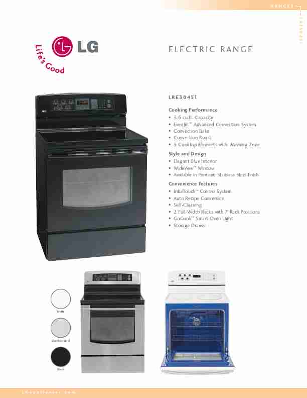 LG Electronics Range LRE30451-page_pdf